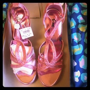Pink Glitter Heels